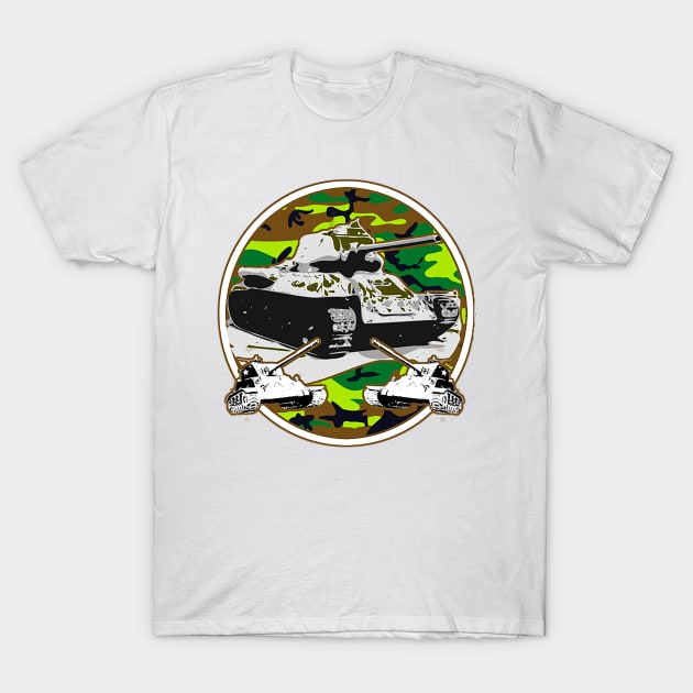 war tanks T-Shirt by Marccelus